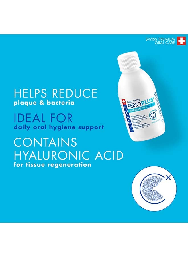 CURAPROX Perio Plus Regenerate Mouthwash | 0.09% Chlorhexidine For Advanced Oral Care – 200Ml - Image 4